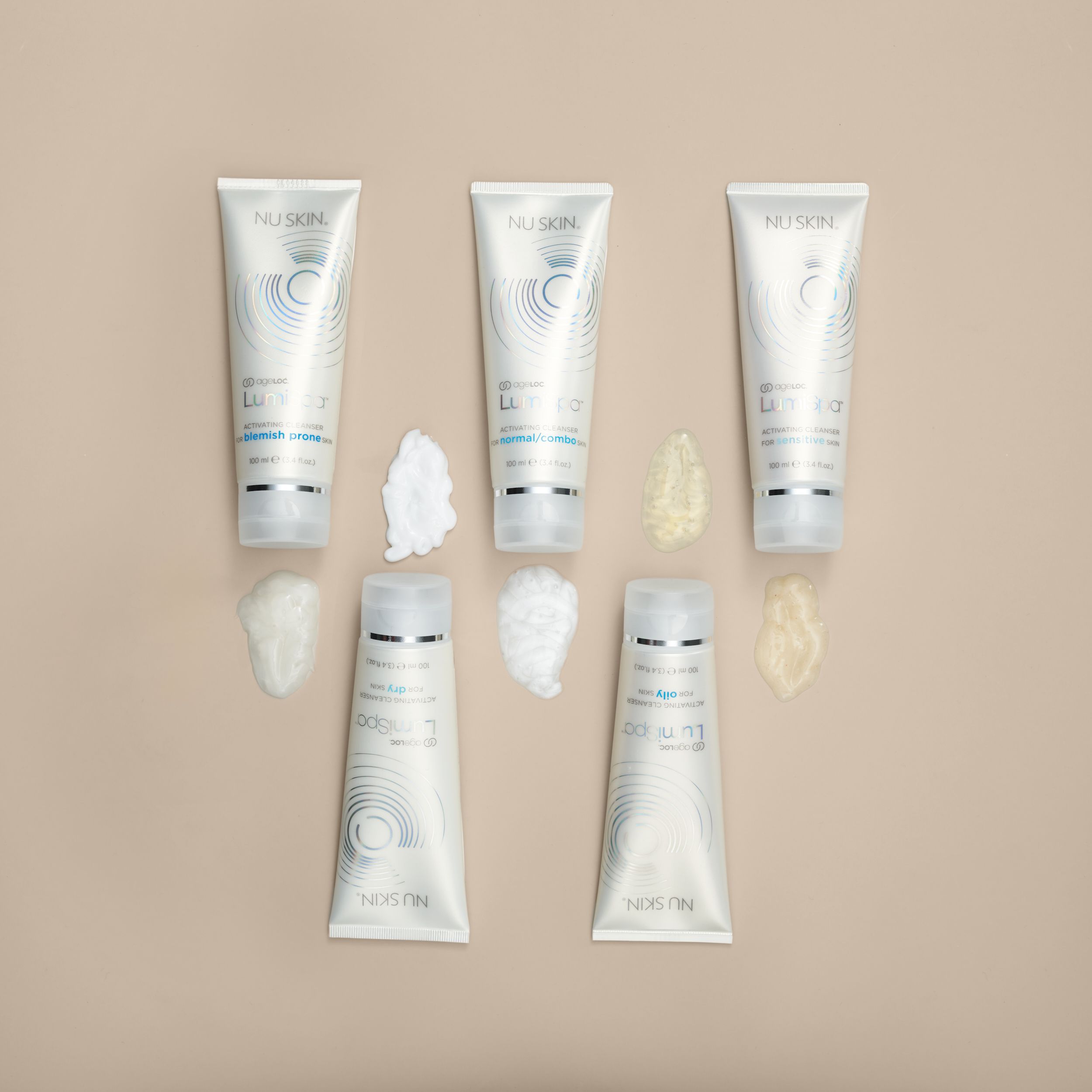 Tecnología para limpieza facial | 5 geles limpiadores de lumispa iO para cada tipo de pie