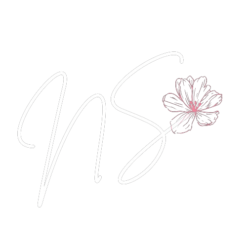 Logo Noelia Saz Blanco Rosa