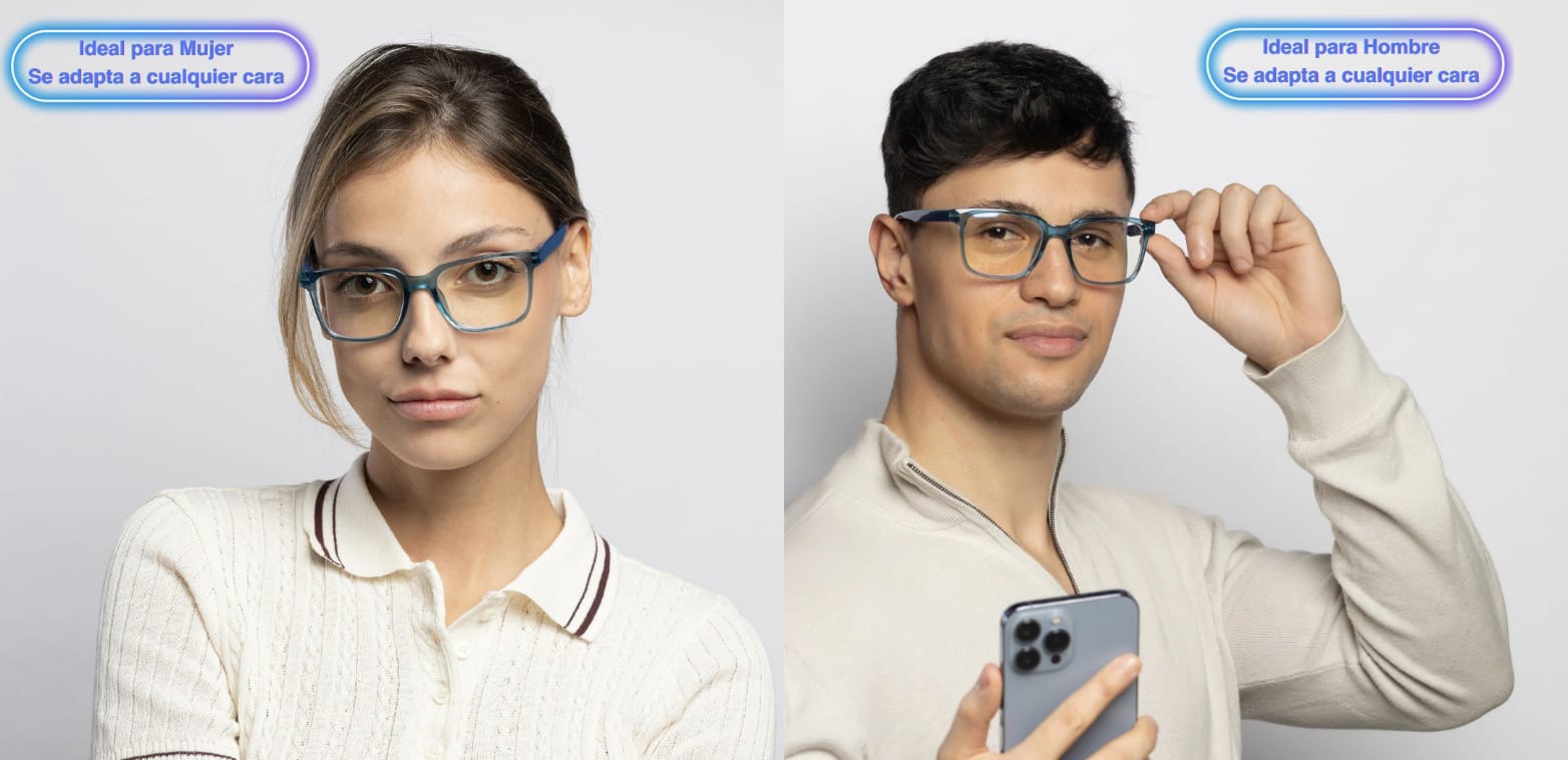 Chica y chico con gafa de optikool