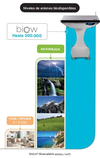 Aniones en os diferentes ambientes y con Biow