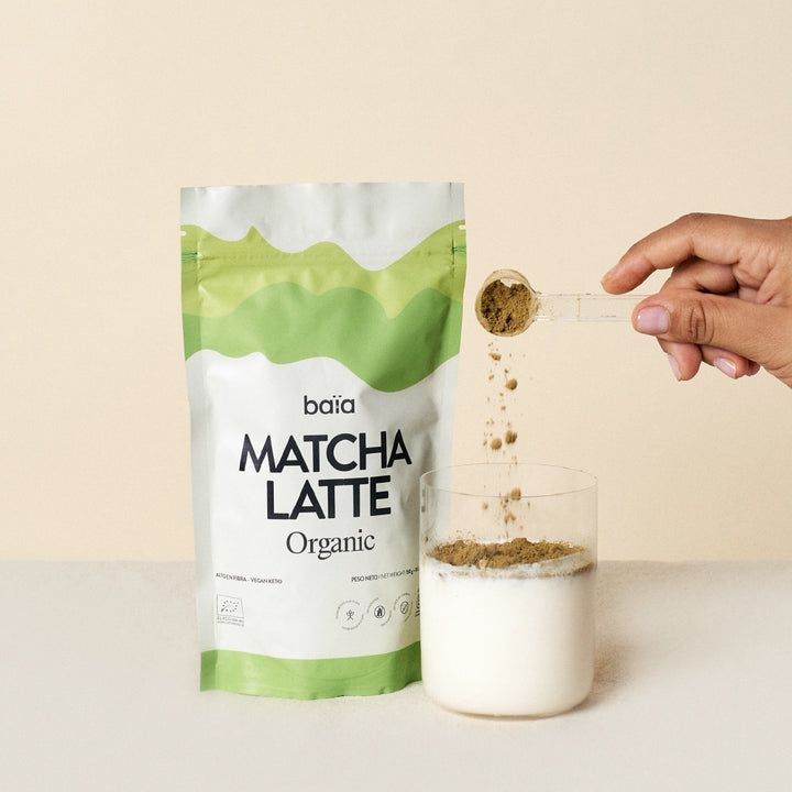Foto del matcha latte